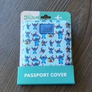 Disney Stitch Blue and White Passport Holder